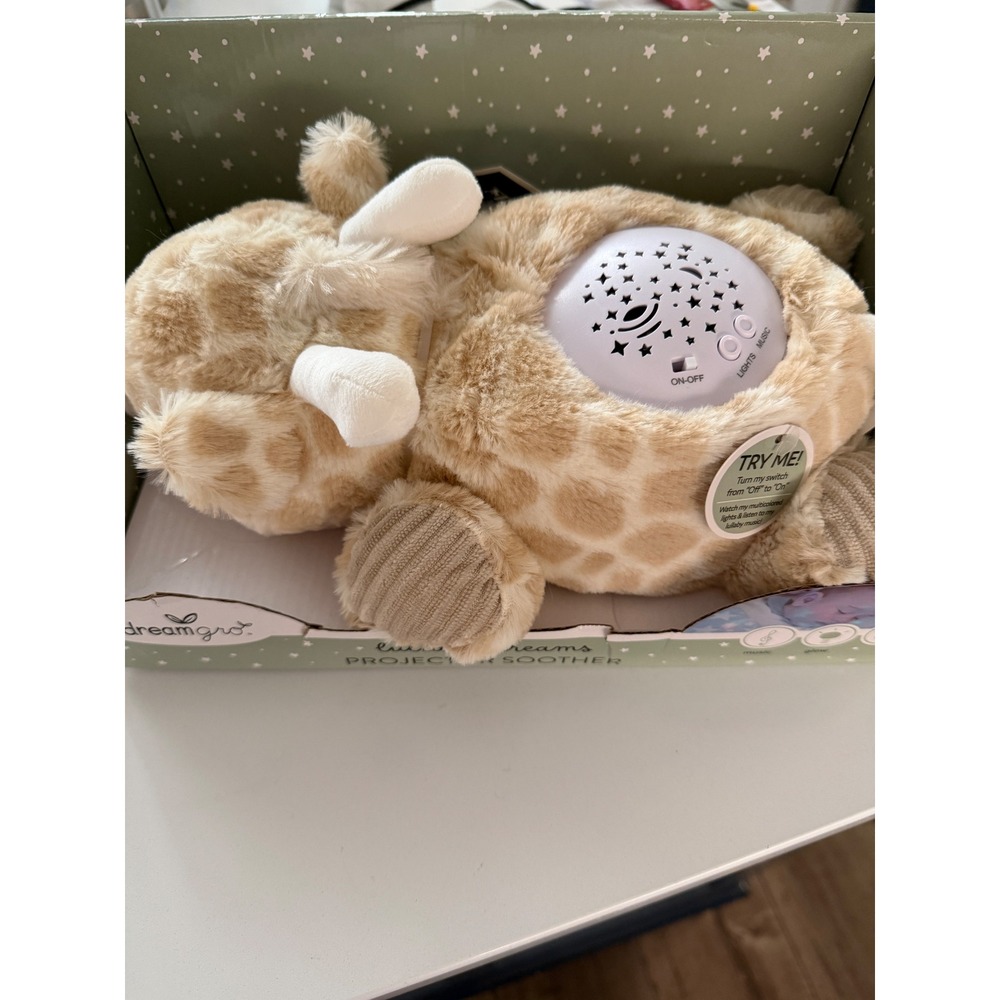 Dreamgro Lullaby Dreams Projector Soother Giraffe Plush Night Light Music Star